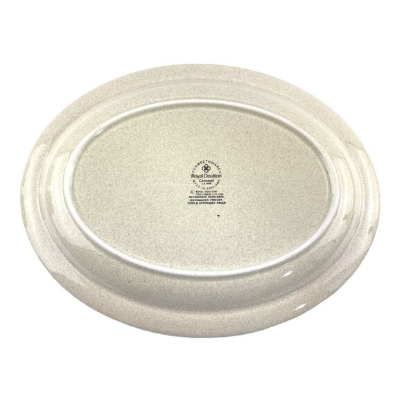 Vintage Royal Doulton Lambethware Cornwall L.S. 1015 Oval Serving Platter 13.5" - Picture 5 of 6